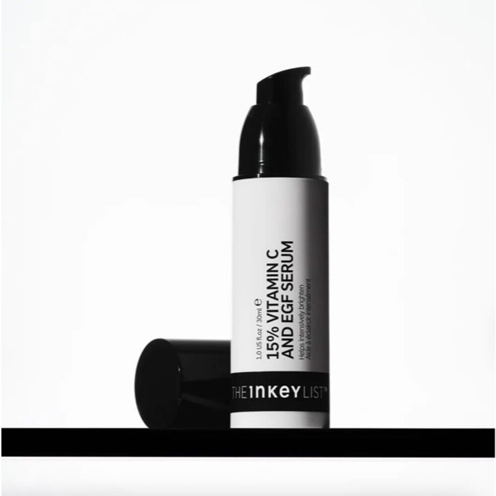 NEW The INKEY List 15% Vitamin C & EGF Brightening Serum 1.0 FL OZ